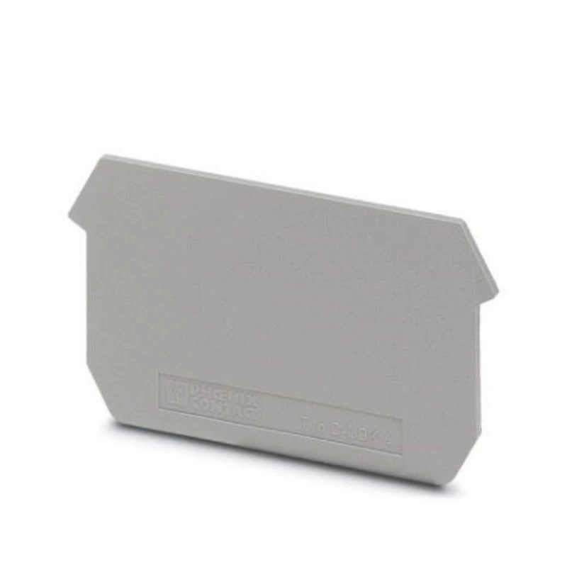 Tapa final para borne 63,5x1,5x35,9mm gris